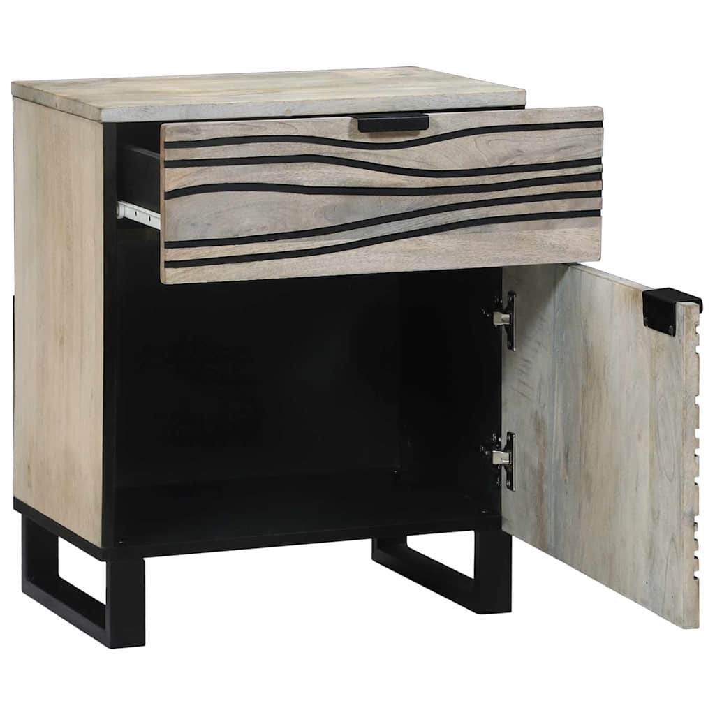 Nattbordskap Hvit 50 x 33 x 60 cm Konstruert tre
