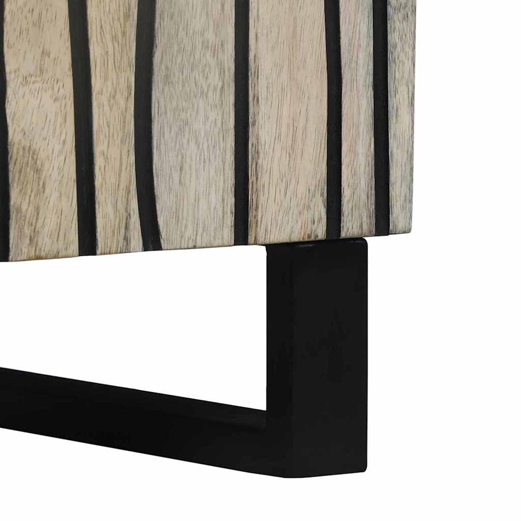 Medieoppbevaringsskap og -hyller Hvit og svart 60 x 33 x 75 cm