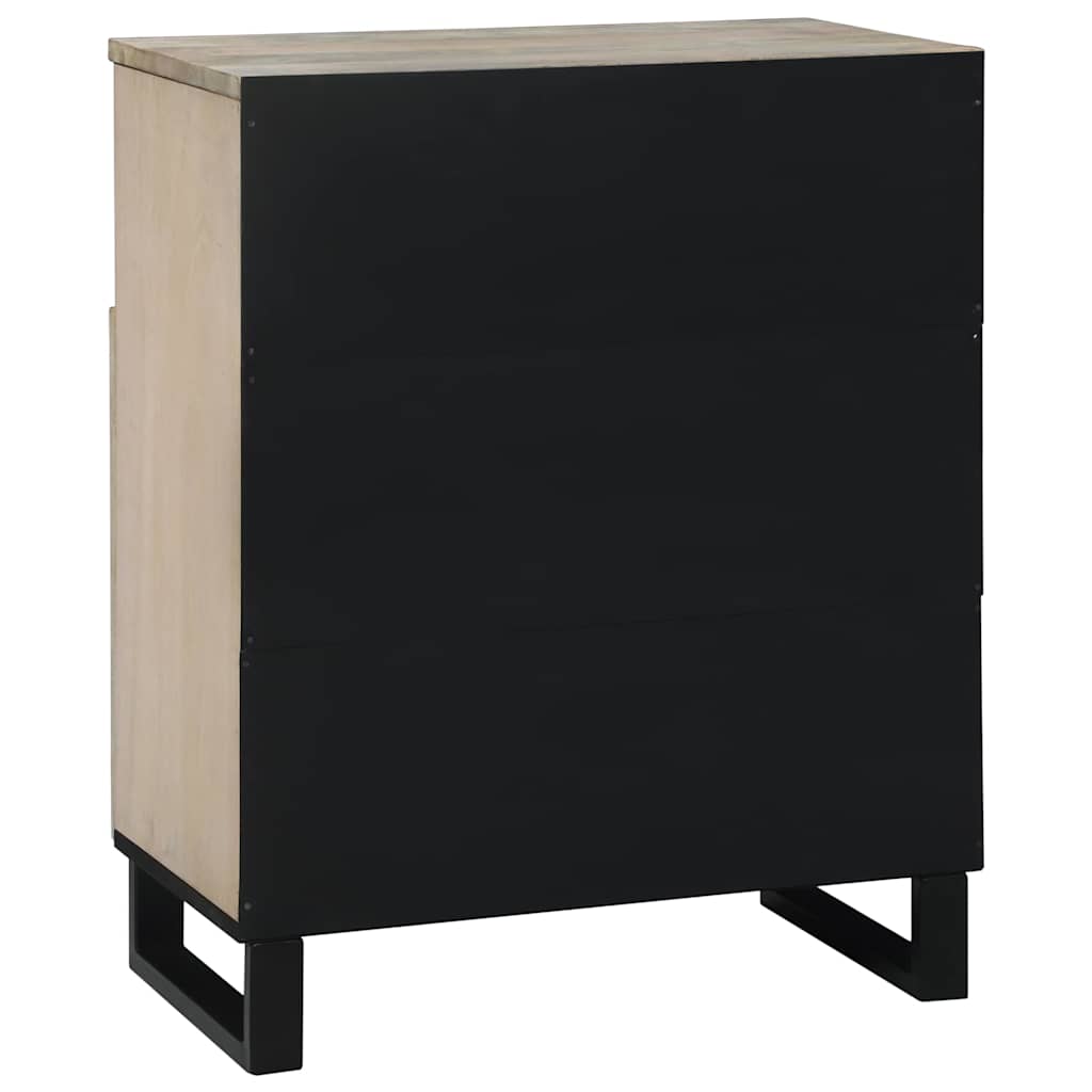 Medieoppbevaringsskap og -hyller Hvit og svart 60 x 33 x 75 cm