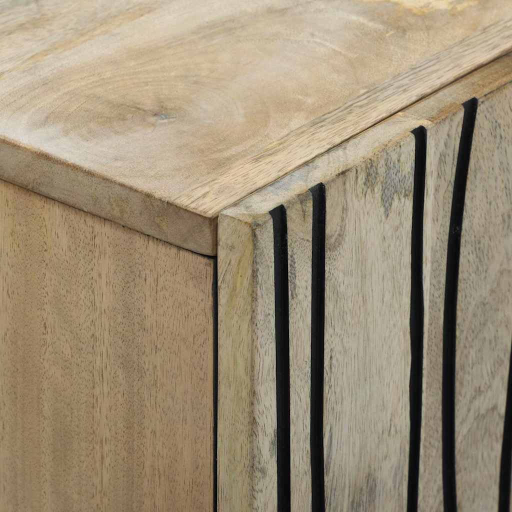 Skap Hvit 90 x 33 x 75 cm heltre mango