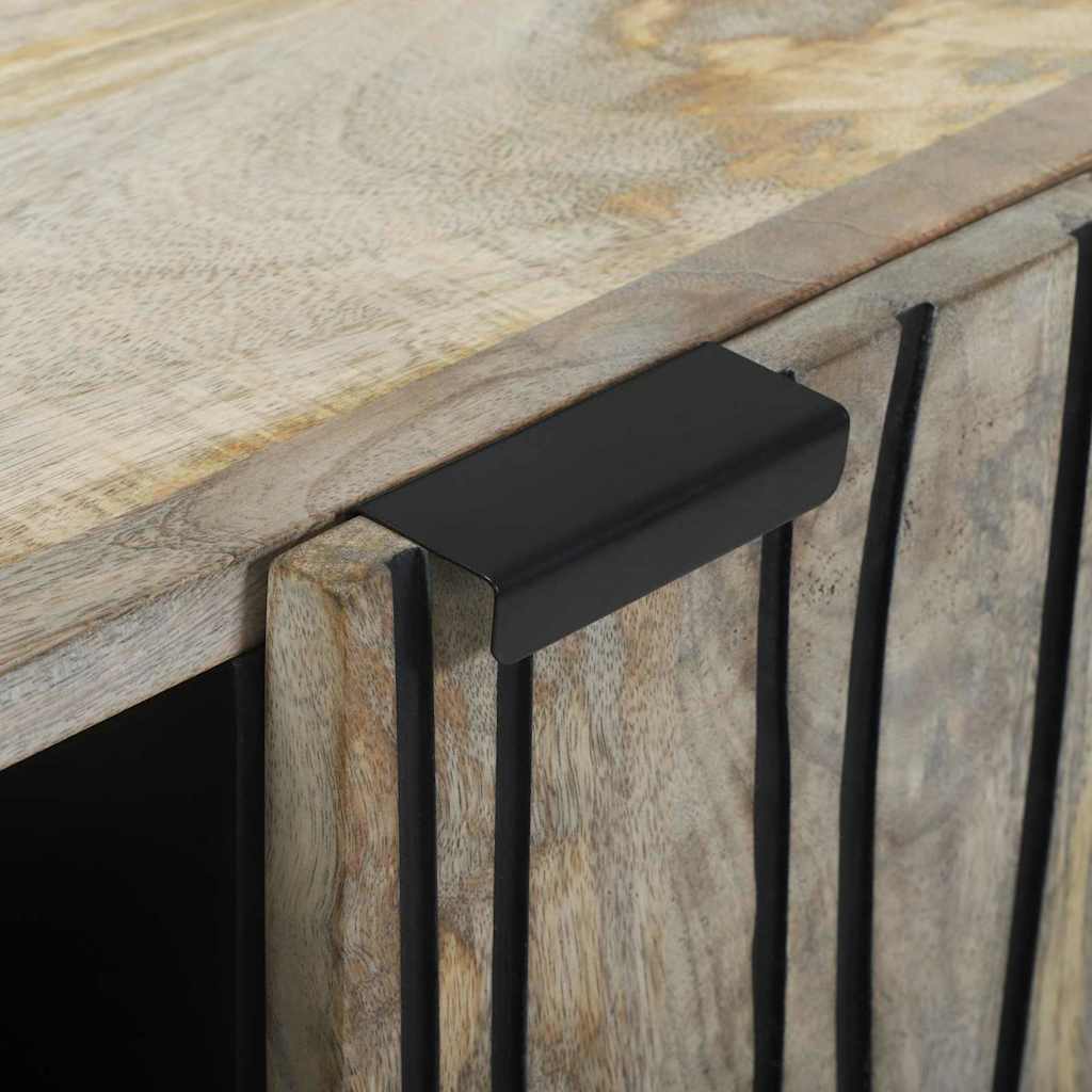 Skap Hvit 90 x 33 x 75 cm heltre mango