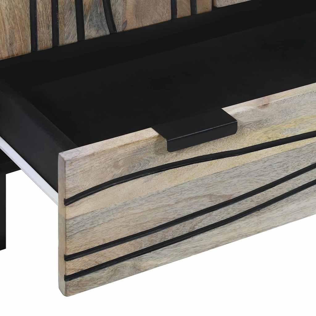 Medieoppbevaringsskap og -hyller Hvit og svart 60 x 33 x 100 cm
