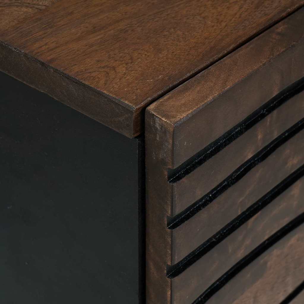 Sidebord med skuff Brun 40 x 33 x 75 cm heltre mango