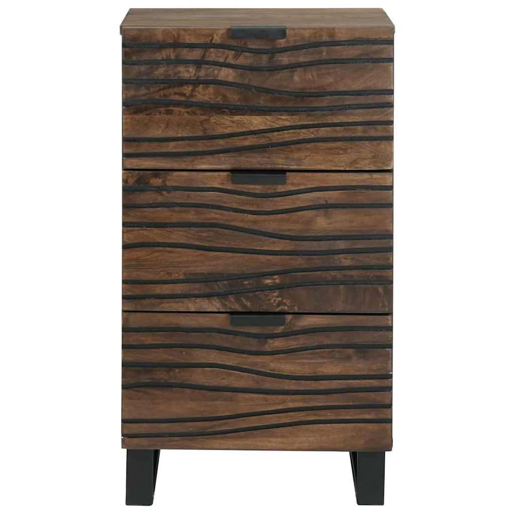 Sidebord med skuff Brun 40 x 33 x 75 cm heltre mango