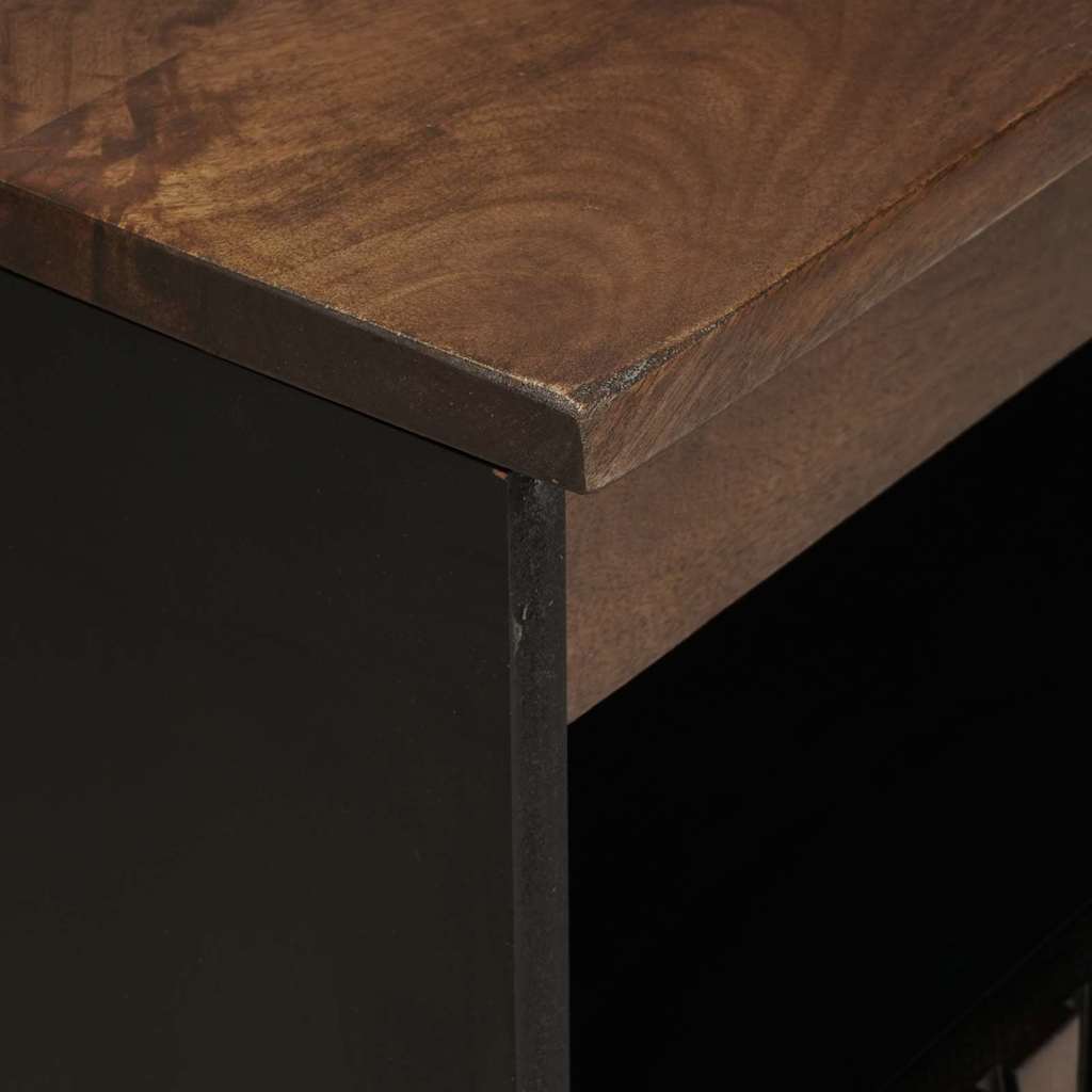 Skap med skuff Brun 60 x 33 x 75 cm heltre mango