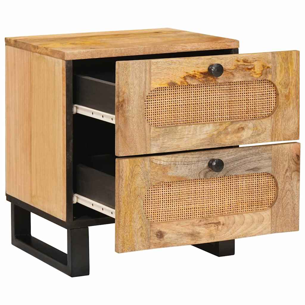 Nattbordskap Naturlig 40 x 33 x 46 cm Massiv mango tre
