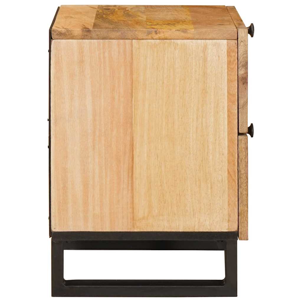 Nattbordskap Naturlig 40 x 33 x 46 cm Massiv mango tre