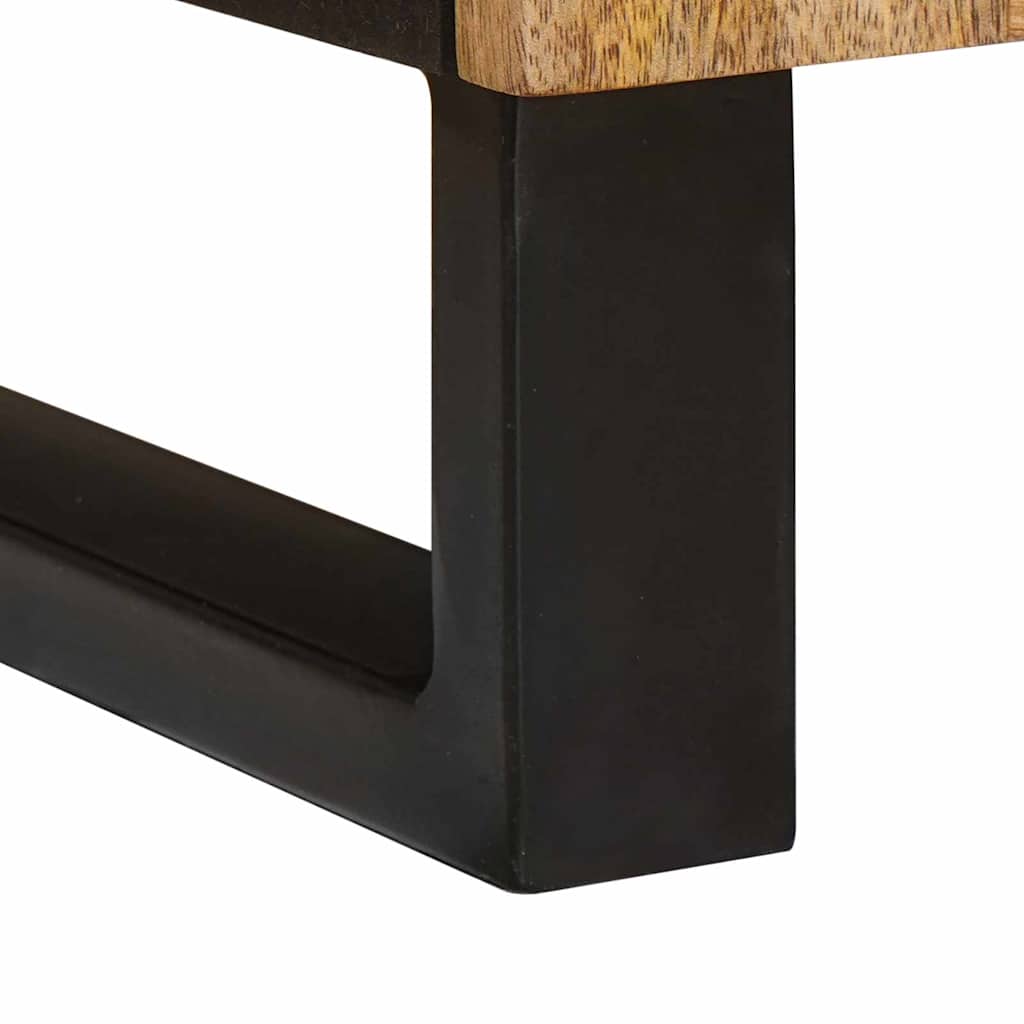 Nattbordskap 2 pcs Naturlig 40 x 33 x 46 cm Massiv mango tre