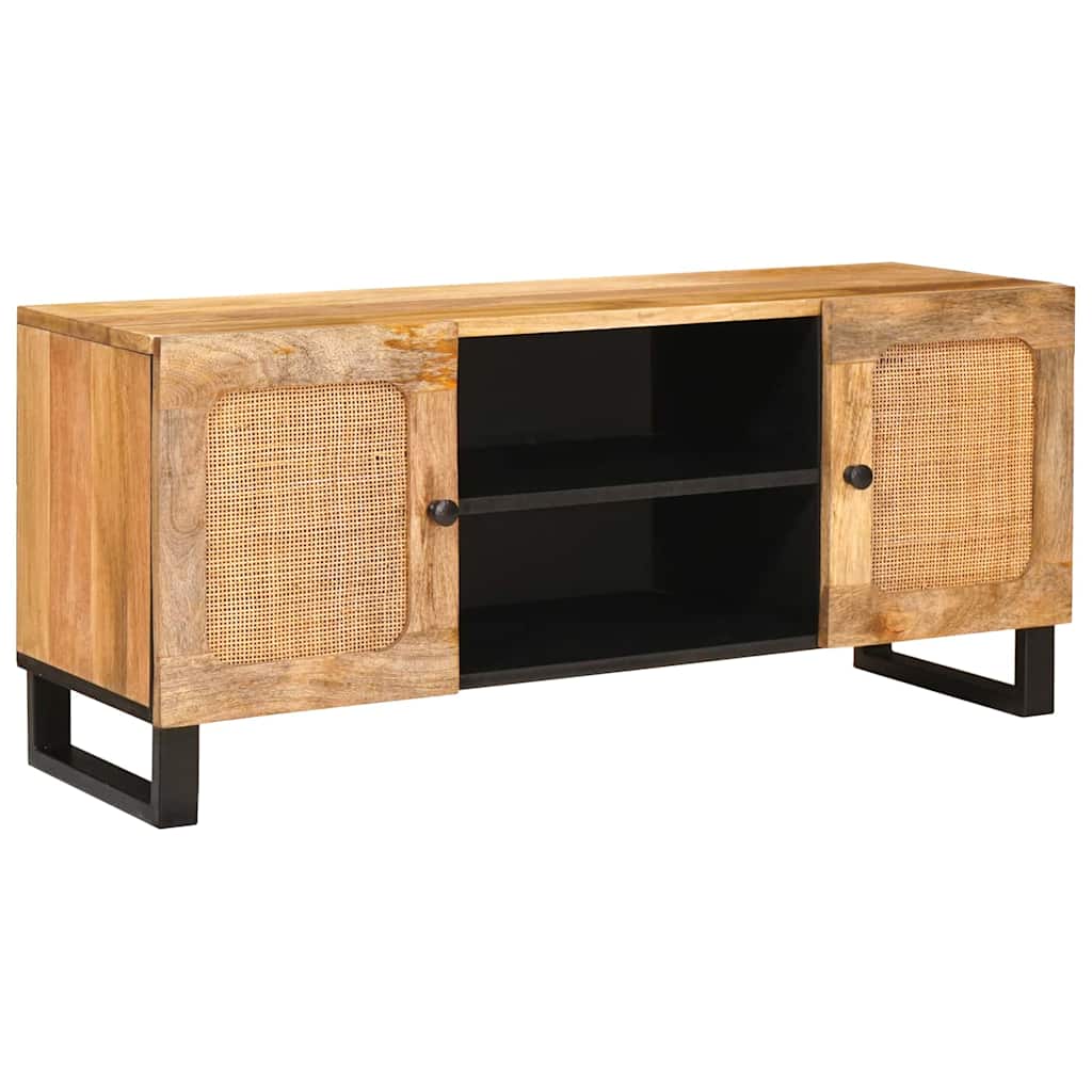 TV-skap med hylle Brun 105 x 33 x 46 cm Massiv mango tre