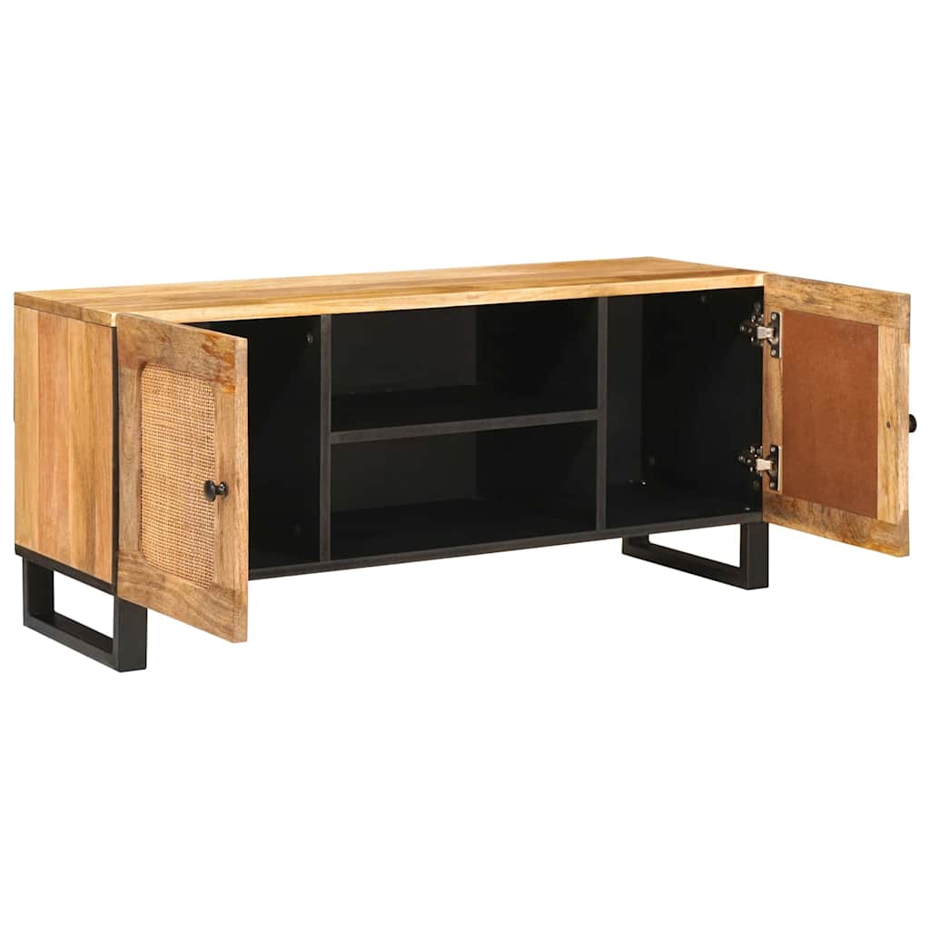 TV-skap med hylle Brun 105 x 33 x 46 cm Massiv mango tre