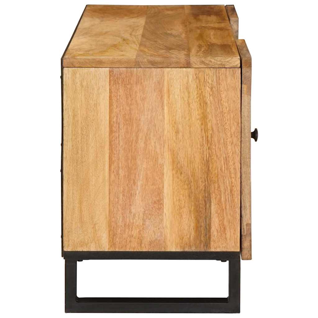 TV-skap med hylle Brun 105 x 33 x 46 cm Massiv mango tre