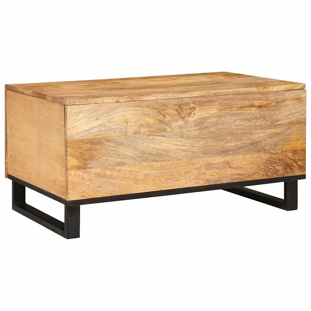 Kaffebord Naturlig 80 x 50 x 40 cm Massiv mango tre