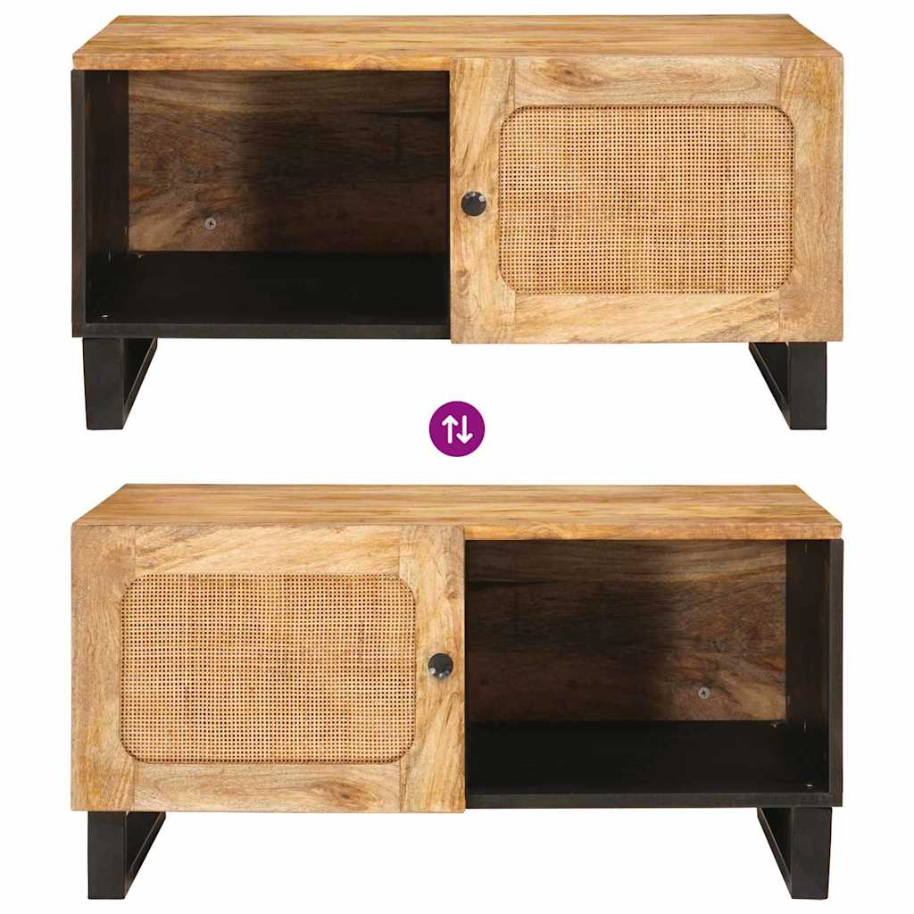 Kaffebord Naturlig 80 x 50 x 40 cm Massiv mango tre