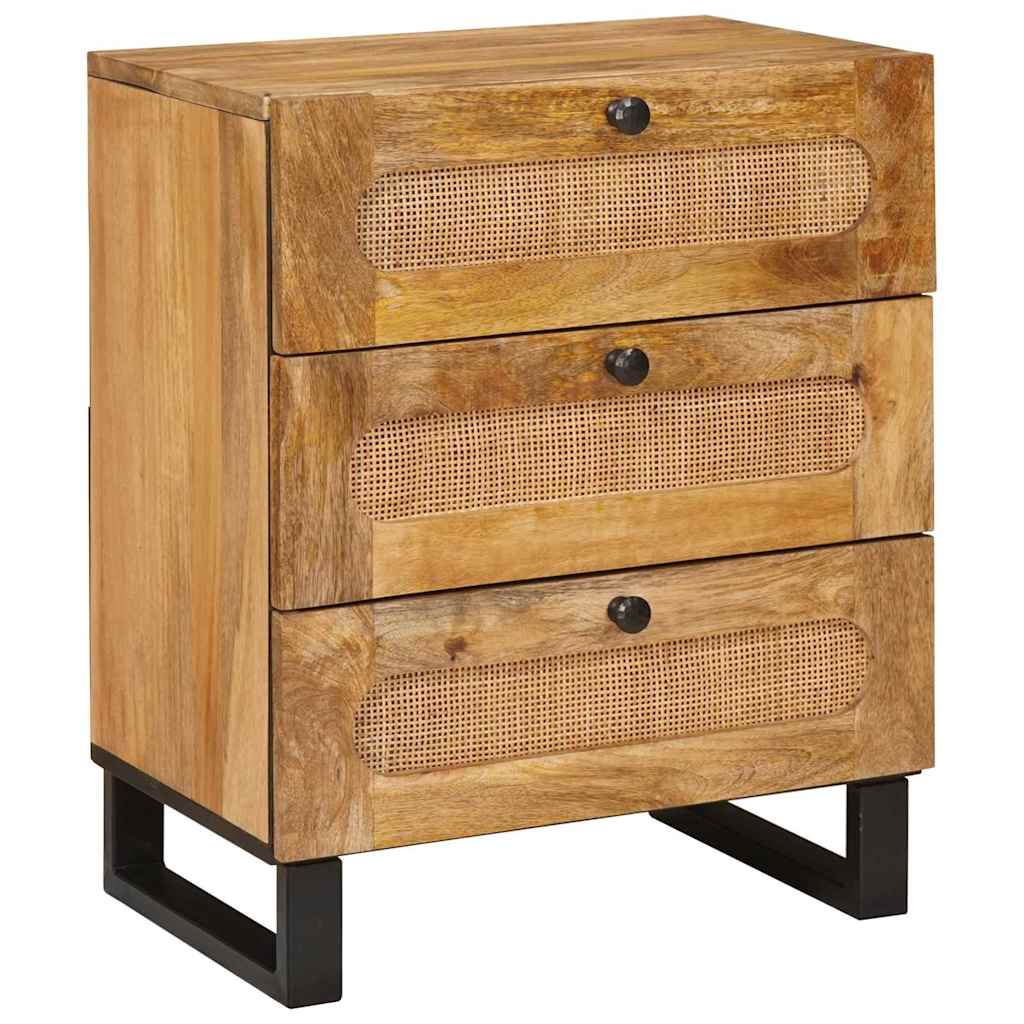Nattbordskap Naturlig 50 x 33 x 62 cm Massiv mango tre