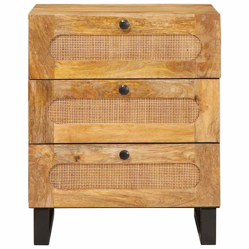 Nattbordskap Naturlig 50 x 33 x 62 cm Massiv mango tre