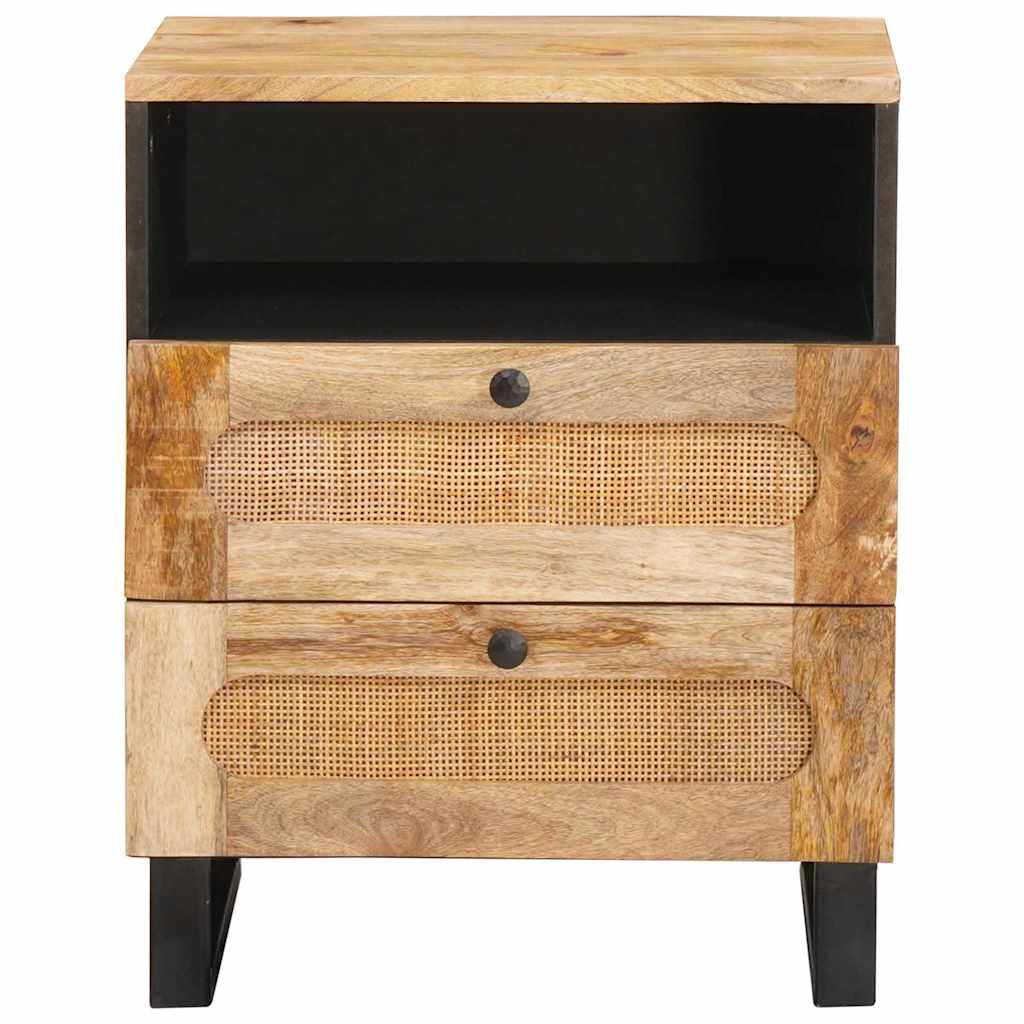Nattbordskap Naturlig 50 x 33 x 62 cm Massiv mango tre
