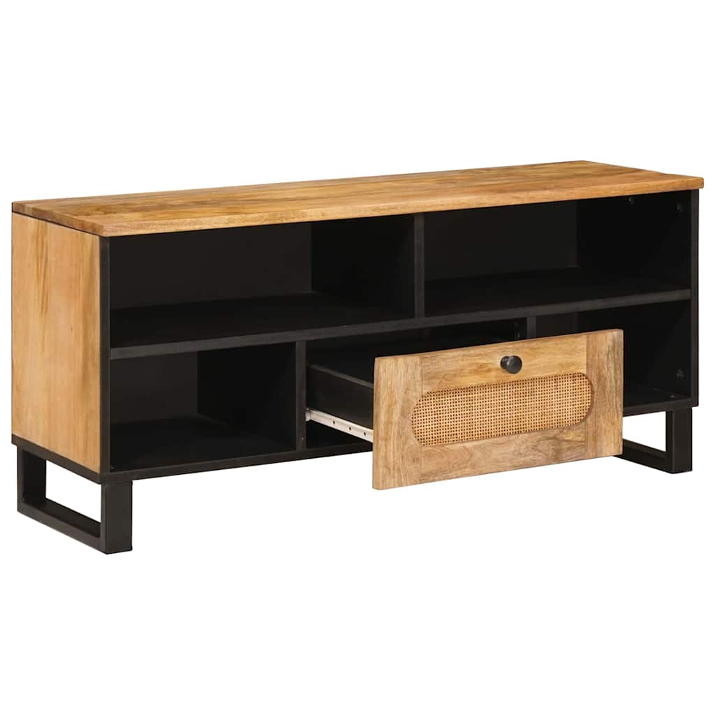 TV-skap med skuff Brun 100 x 33 x 46 cm Massiv mango tre