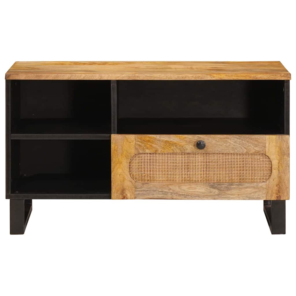 TV-skap med skuff Brun 80 x 33 x 46 cm Massiv mango tre
