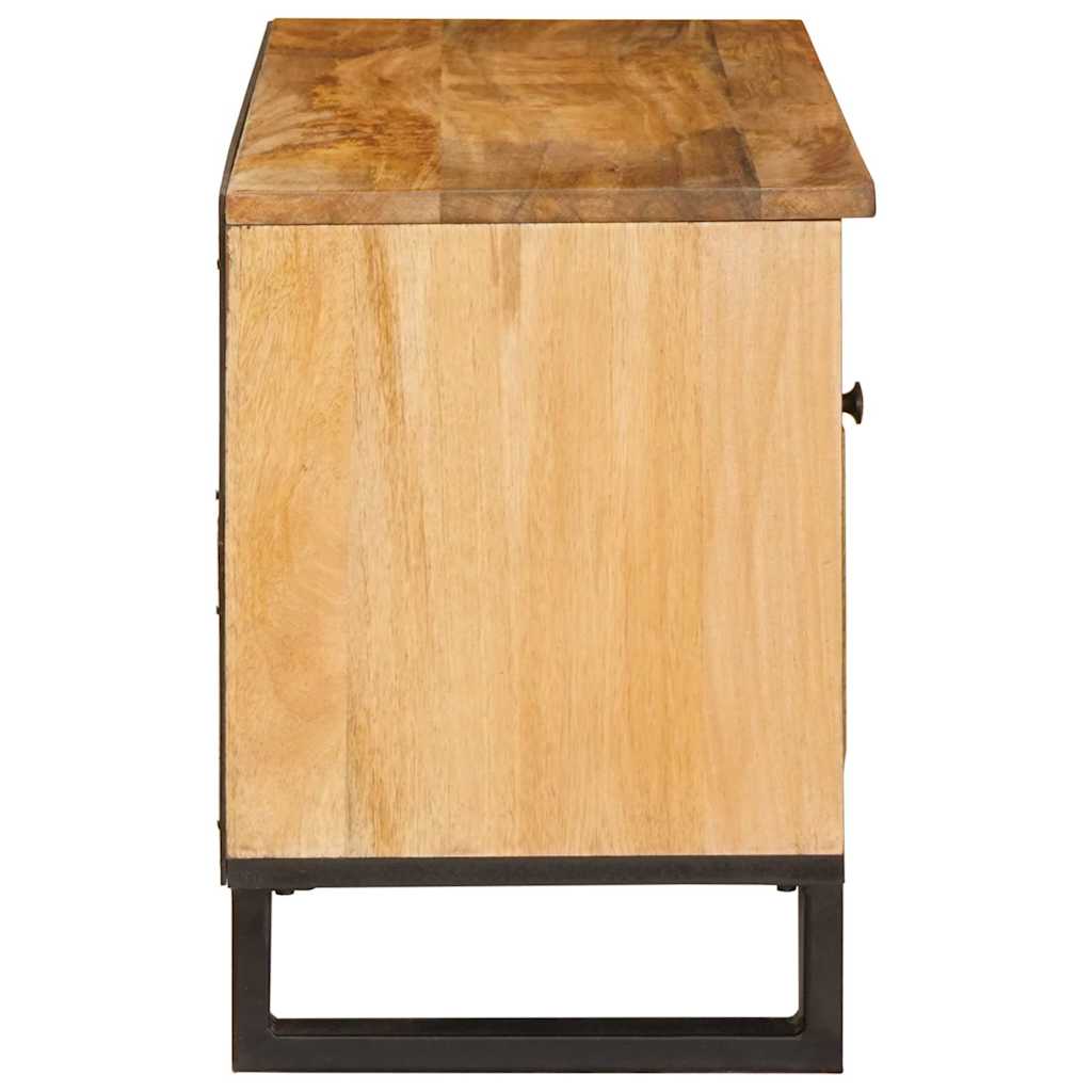 TV-skap med skuff Brun 80 x 33 x 46 cm Massiv mango tre