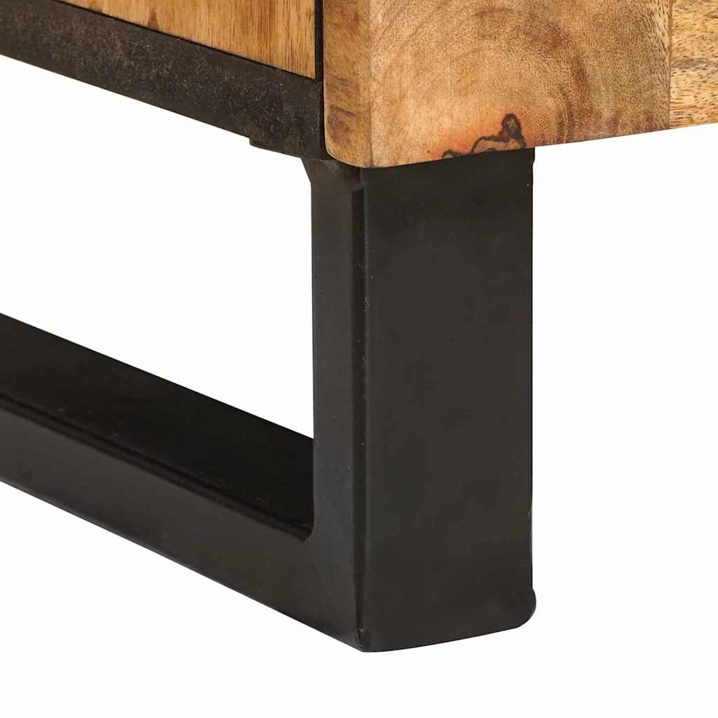 Baderomsvaskeskap med dør Brun 62 x 33 x 58 cm Massiv mango tre