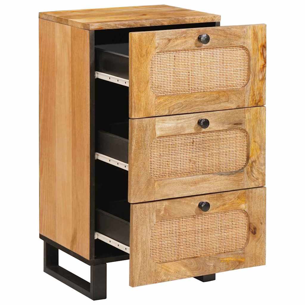 Serviesskap med skuff Brun 40 x 33 x 75 cm Massiv mango tre