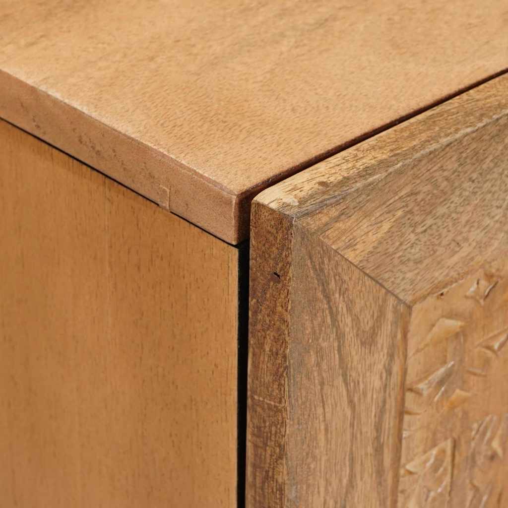 TV Enheter med hylle Lys Brun 105 x 33 x 46 cm Massiv mango tre