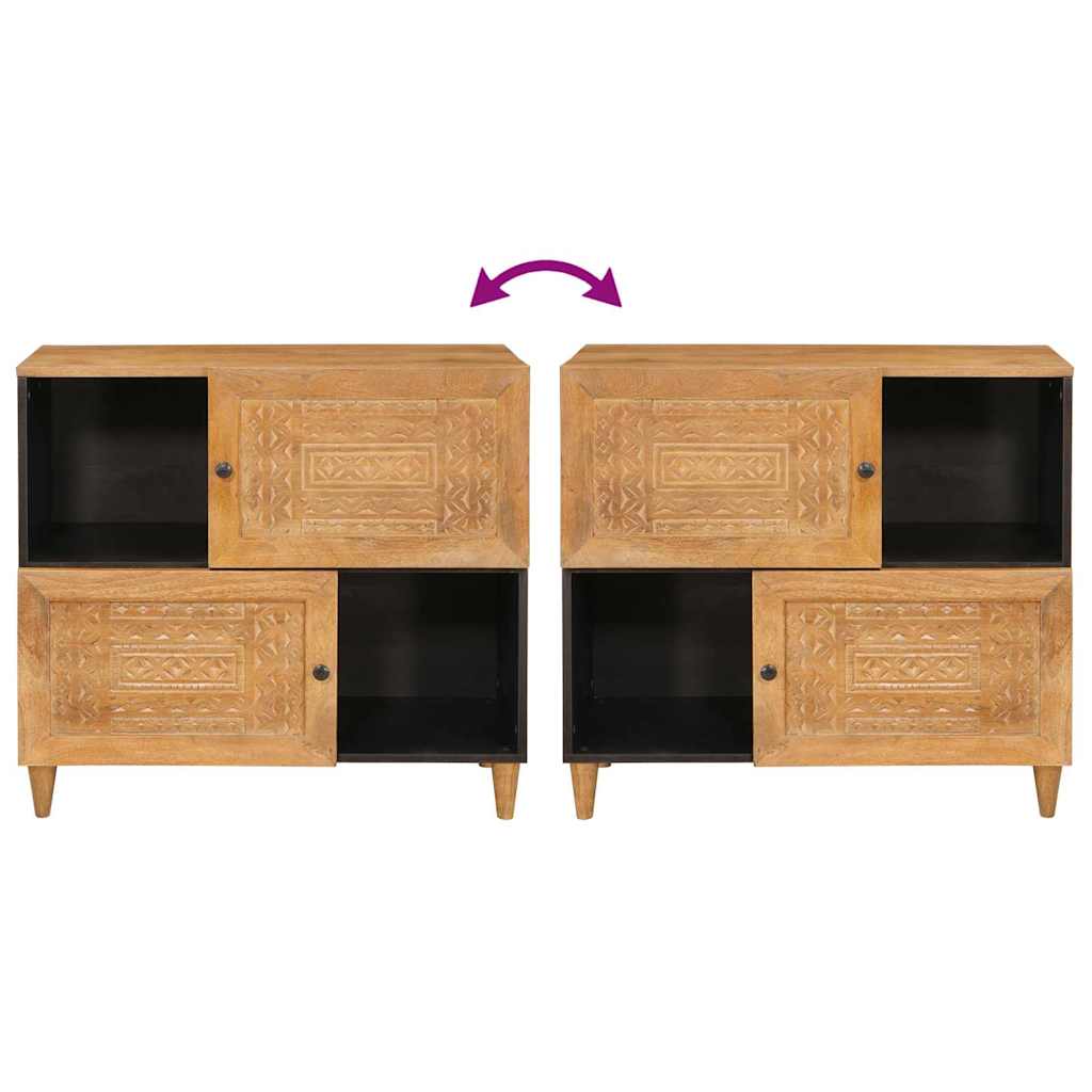 Serviesskap 80 x 33 x 75 cm Massiv mango tre