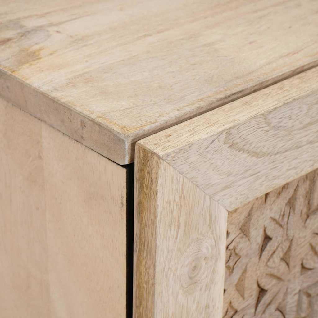 Nattbordskap 2 pcs Hvit 80 x 50 x 40 cm Konstruert tre