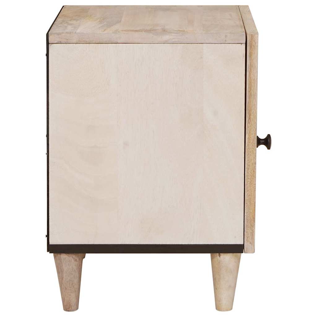 Nattbordskap 2 pcs Hvit 80 x 50 x 40 cm Konstruert tre