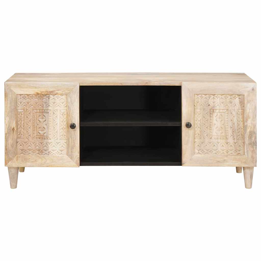 TV Enheter med hylle Hvit 105 x 33 x 46 cm Konstruert tre