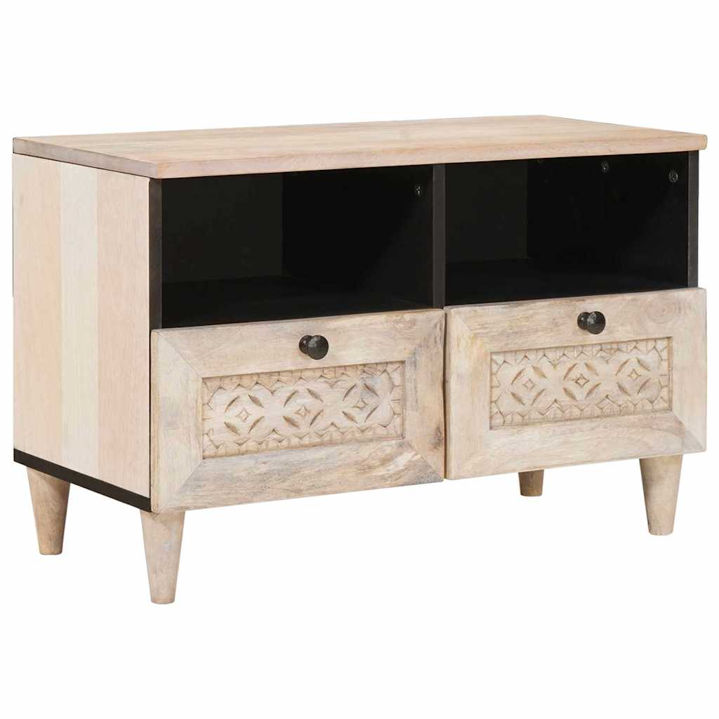 TV Enheter Hvit 70 x 33 x 46 cm Konstruert tre