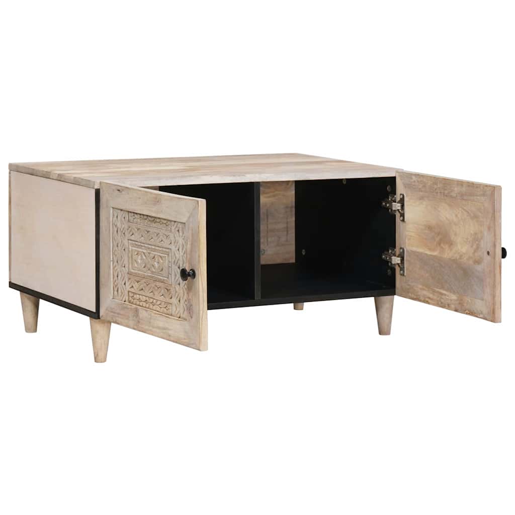 Kaffebord Hvit 80 x 54 x 40 cm Konstruert tre