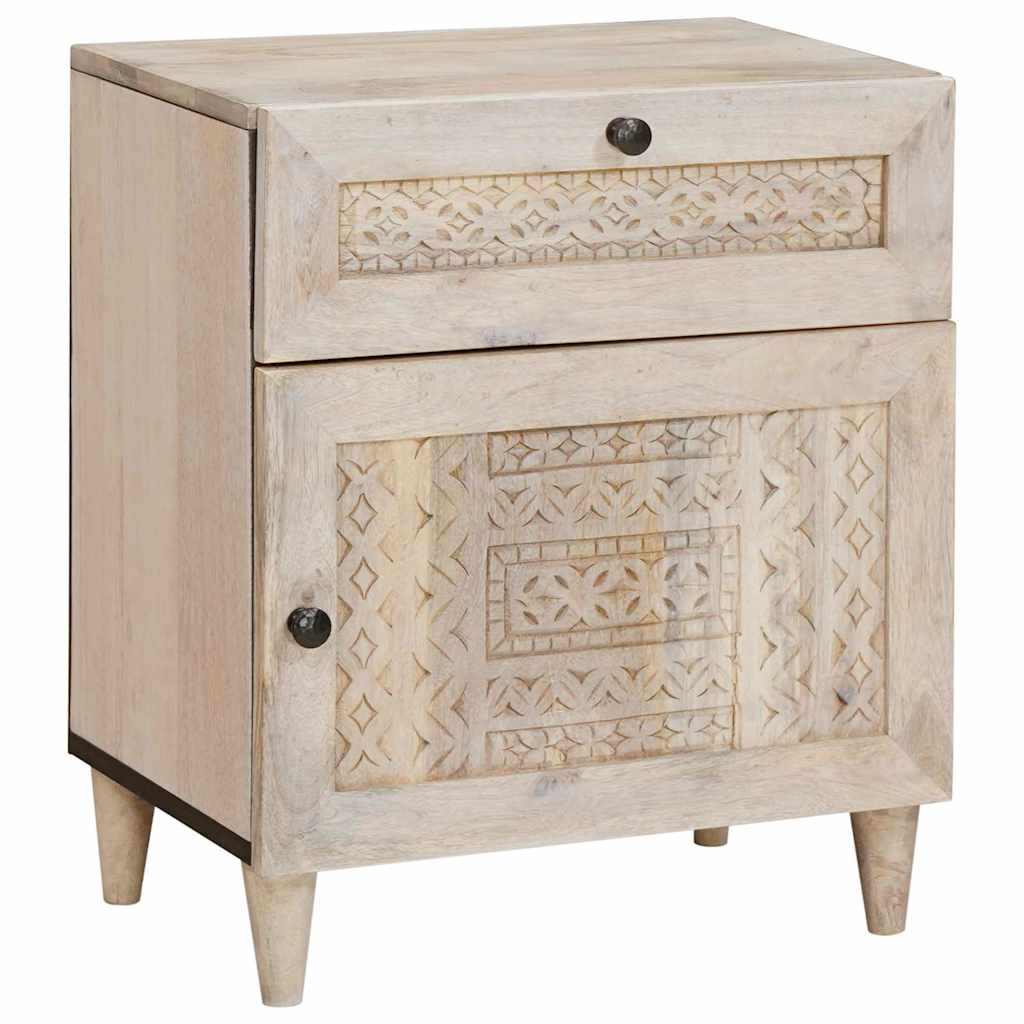 Nattbordskap Hvit 50 x 33 x 60 cm Konstruert tre