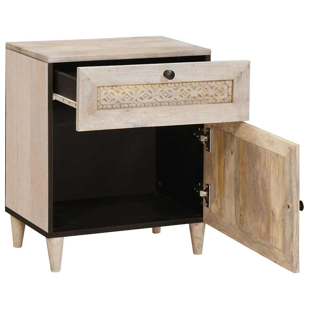 Nattbordskap Hvit 50 x 33 x 60 cm Konstruert tre