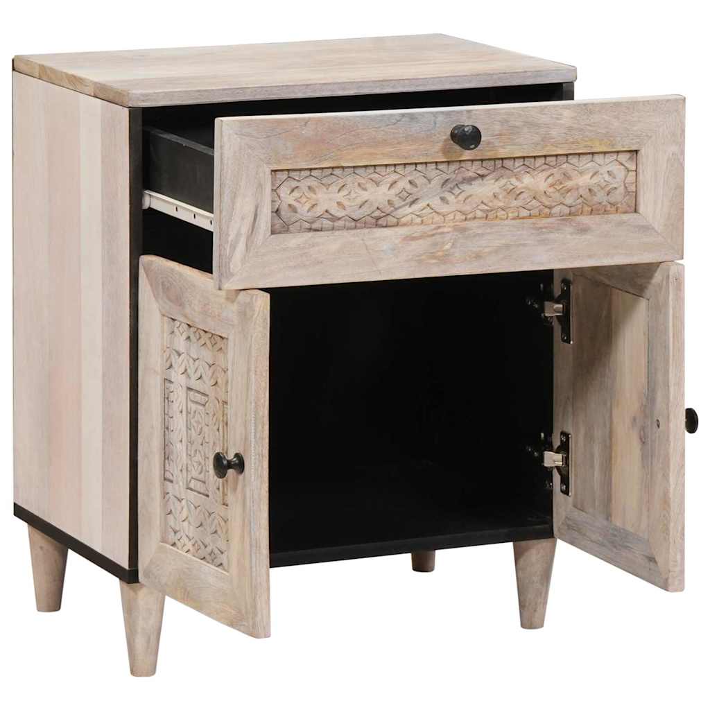 Nattbordskap Hvit 50 x 33 x 60 cm Konstruert tre