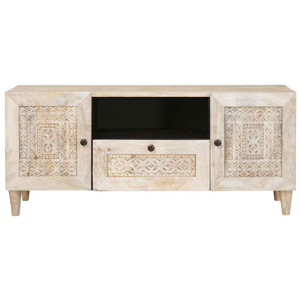 TV Enheter med skuff Hvit 105 x 33 x 46 cm Konstruert tre