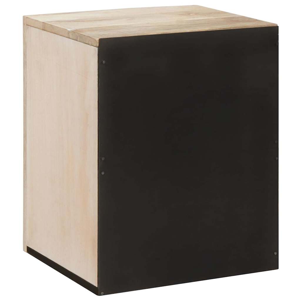 Baderomsskap med lagring Hvit 38 x 33 x 48 cm Konstruert tre