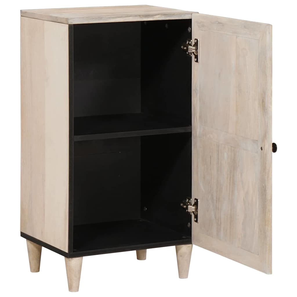 Serviesskap Blek Hvit 40 x 33 x 75 cm Massiv mango tre