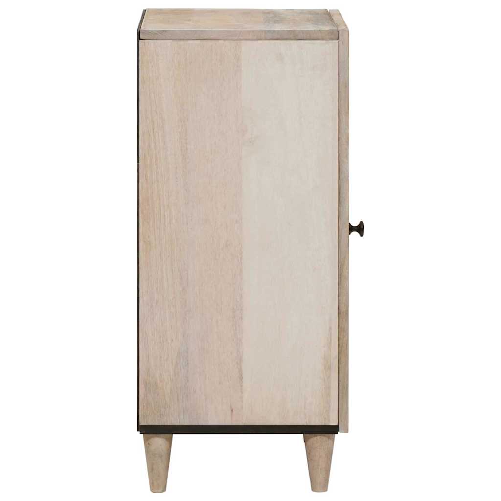 Serviesskap Blek Hvit 40 x 33 x 75 cm Massiv mango tre
