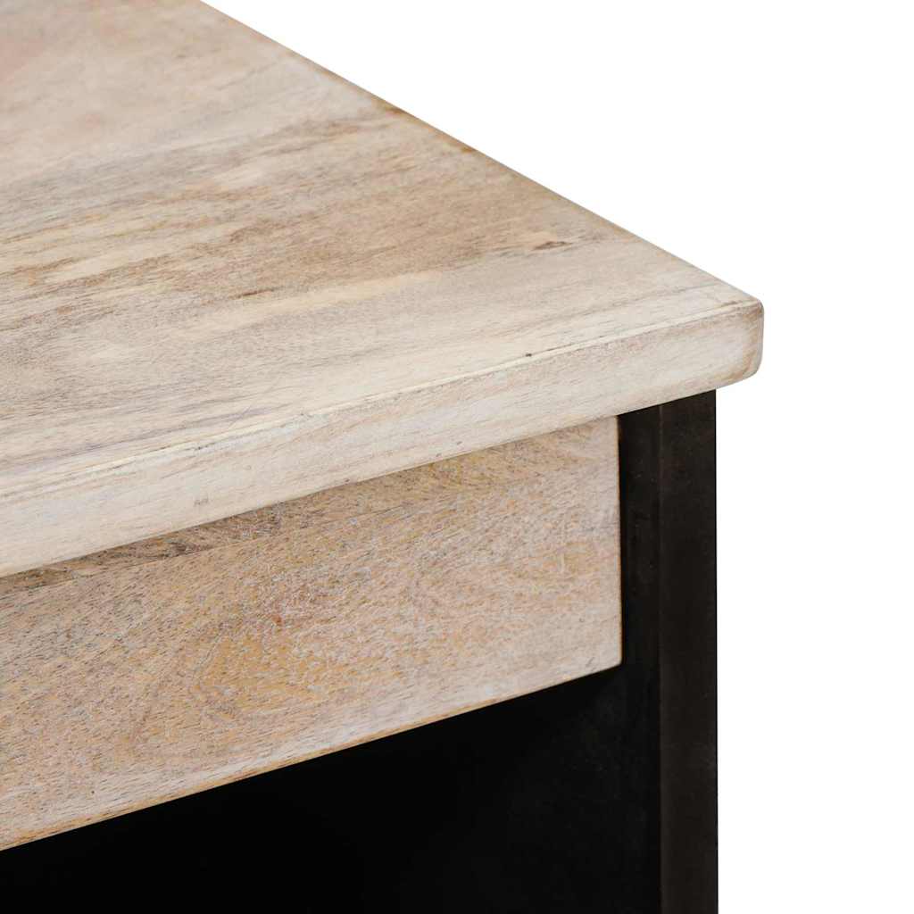 Serviesskap Blek Hvit 60 x 33 x 75 cm Massiv mango tre