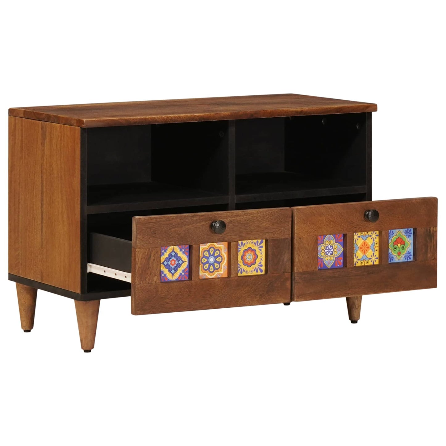 Kaffebord med skuff Brun 80 x 54 x 40 cm Massiv mango tre