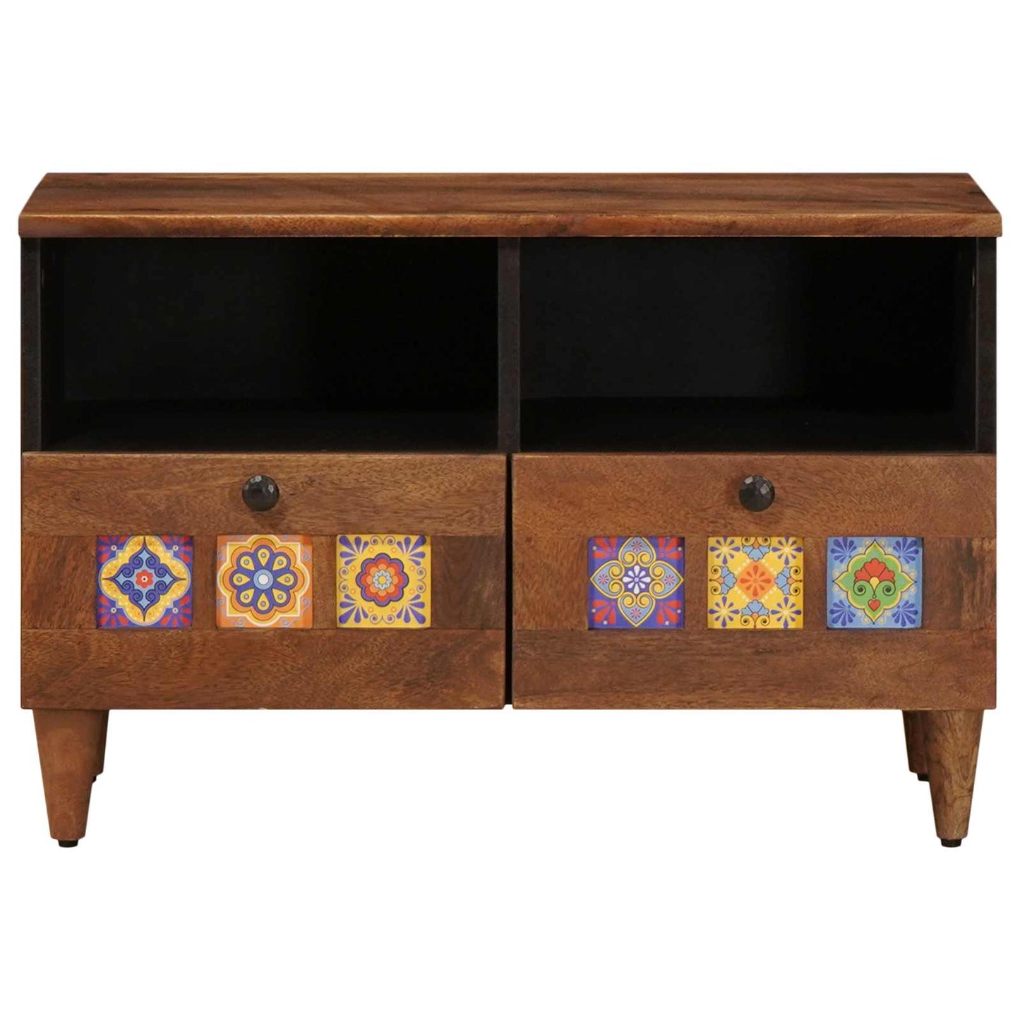 Kaffebord med skuff Brun 80 x 54 x 40 cm Massiv mango tre