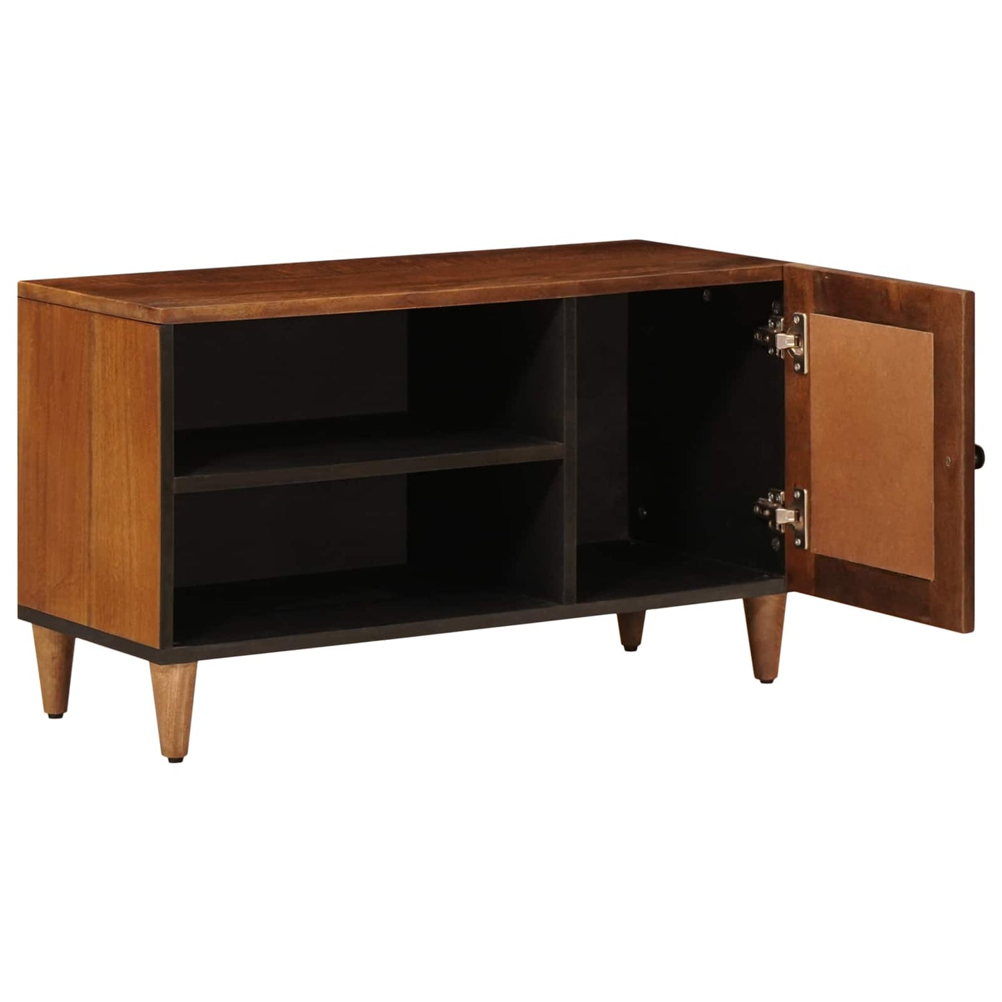 TV-skap med lagring Valnøtt 80 x 33 x 46 cm Massiv mango tre