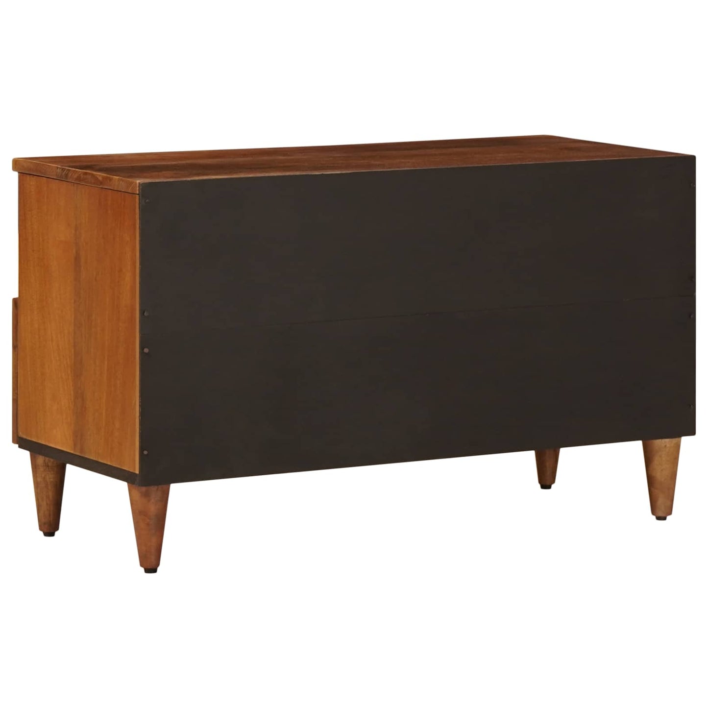 TV-skap med skuff Valnøtt 80 x 33 x 46 cm Massiv mango tre