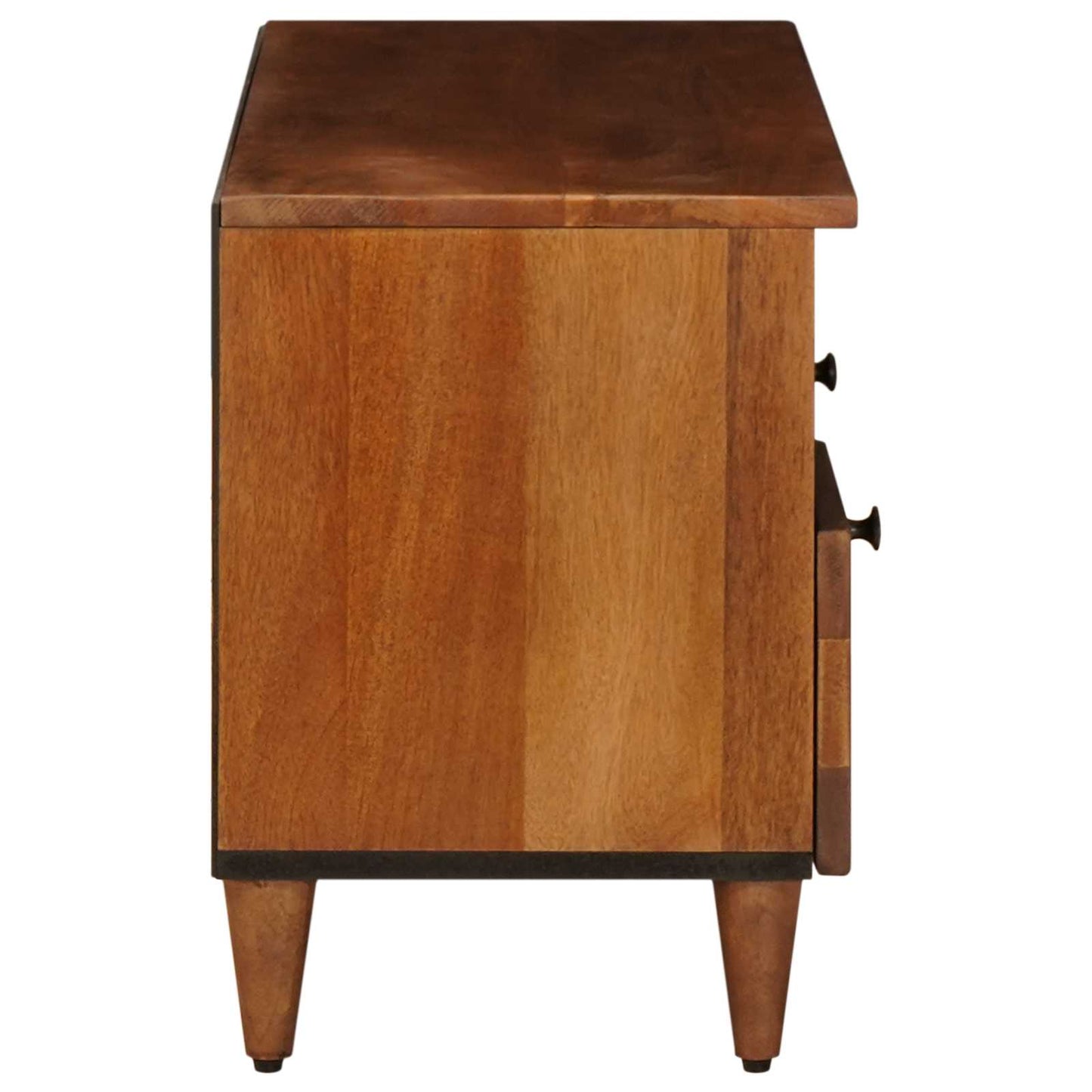 TV-skap med skuff Valnøtt 100 x 33 x 46 cm Massiv mango tre
