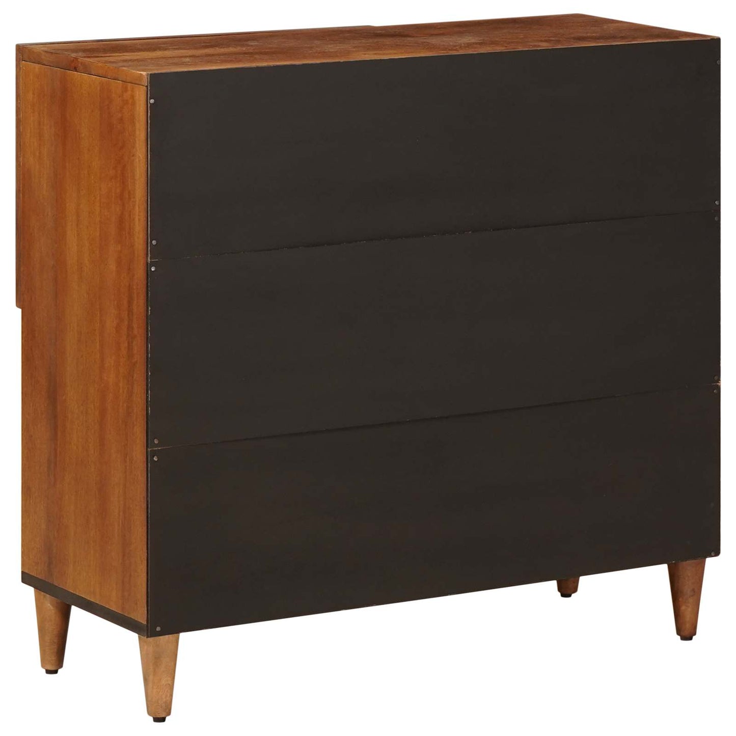 Serviesskap med dør Valnøtt 80 x 33 x 75 cm Massiv mango tre