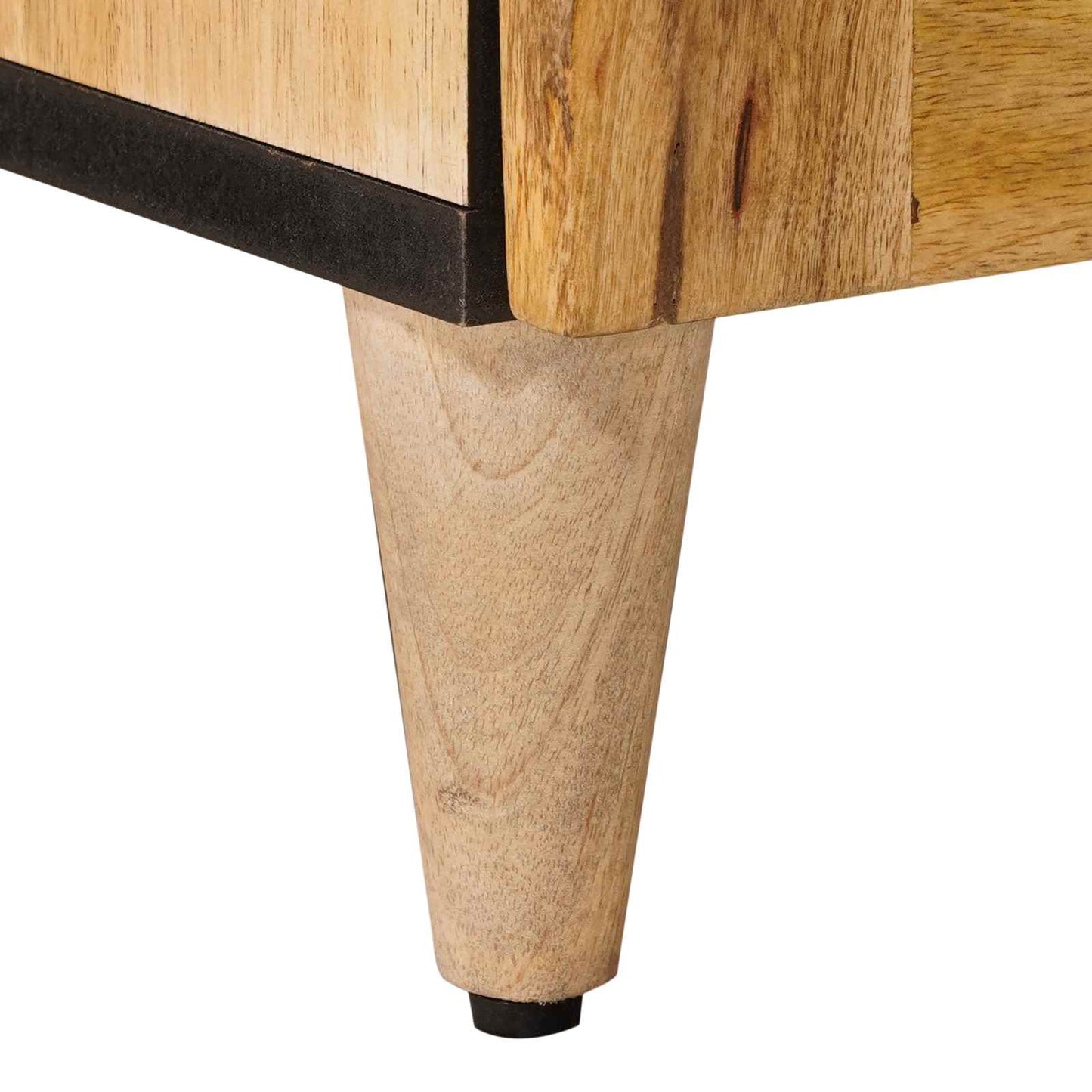 Nattbordskap 2 pcs Naturlig 40 x 33,5 x 46 cm Massiv mango tre vidaXL