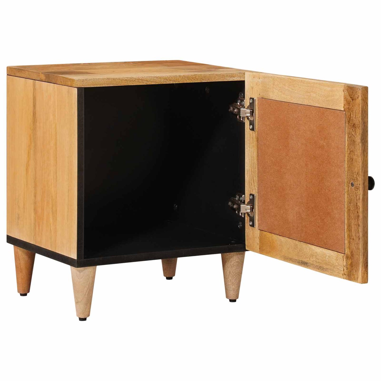 Nattbordskap 2 pcs Naturlig 40 x 33,5 x 46 cm Massiv mango tre vidaXL