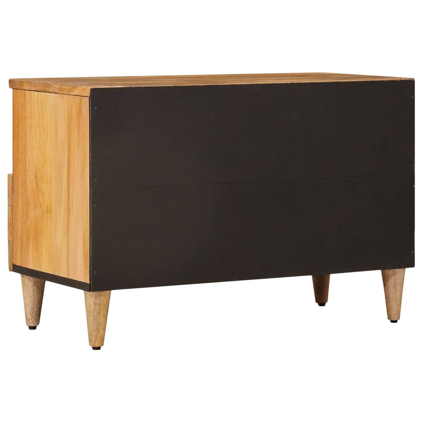 TV-skap med skuff Naturlig 70 x 33 x 46 cm Massiv mango tre vidaXL