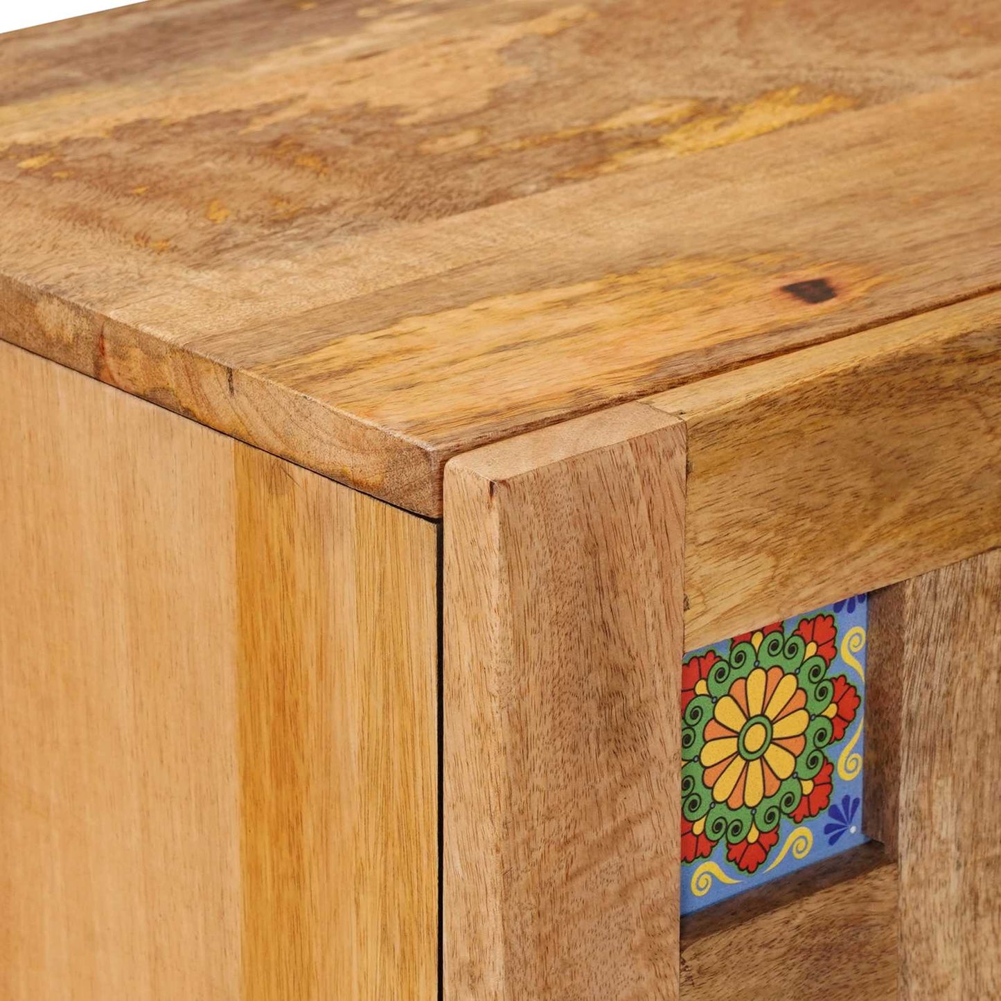 Serviesskap Naturlig 60 x 33,5 x 75 cm Massiv mango tre vidaXL